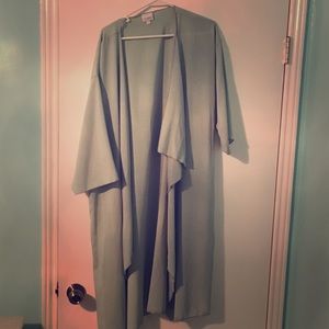 EUC LulaRoe Shirley Sage Green Chiffon